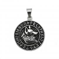 Stainless Steel Animal Pendants, 316L Stainless Steel, polished, fashion jewelry & Unisex, 41mm, Sold By PC
