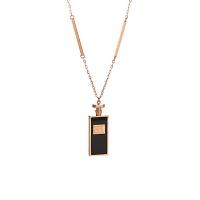Titanstahl Halskette, goldfarben plattiert, für Frau, Länge:ca. 23.62 ZollInch, 5PCs/Menge, verkauft von Menge