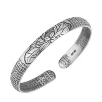 Brass Cuff Bangle, silver color plated, Adjustable & for woman, 58mm, 10PCs/Lot, Sold By Lot