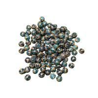 Ágata natural tibetano Dzi Beads, Ágata tibetana, DIY, dois diferentes cores, 8mm, vendido por PC