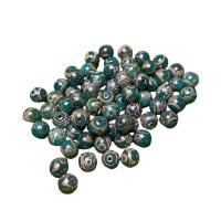 Ágata natural tibetano Dzi Beads, Ágata tibetana, DIY, dois diferentes cores, 10mm, vendido por PC