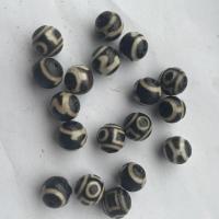 Natural Tibetan Agate Dzi Beads, DIY, two different colored, 10mm, Sold By PC