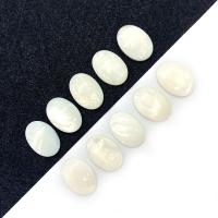 Shell Cabochons Freshwater Shell Oval DIY white Sold By PC