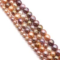 Perles nacres baroques de culture d'eau douce , Edison-Pearl, Rond, DIY & normes différentes pour le choix, couleurs mélangées, Vendu par Environ 38 cm brin