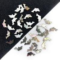 Natürliche See Muschelperlen, Seemuschel, Dolphin, DIY, schwarz, 7x15mm, ca. 20PCs/Tasche, verkauft von Tasche