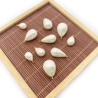 Shell Pendants, Freshwater Shell, Teardrop, DIY & different size for choice, white, Sold By PC