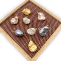 Shell Pendants, Freshwater Shell, stoving varnish, Unisex, more colors for choice, 15x23mm, Sold By PC