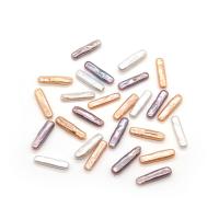 Naturalne perły słodkowodne perełki luźne, Perła naturalna słodkowodna, Prostokąt, DIY & bez otworu, dostępnych więcej kolorów, 5x22-6x24mm, sprzedane przez PC