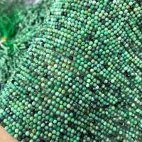 Aluminum Phosphate Turquoise Beads Round polished DIY & faceted grass green 2.50mm Sold Per Approx 38-40 cm Strand