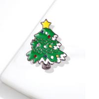 Christmas Brooches, Tibetan Style, plated, Different Shape for Choice & Christmas Design & Unisex & enamel, more colors for choice, nickel, lead & cadmium free, Sold By PC