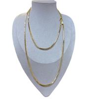 Zinklegierung Pullover Halskette, plattiert, Doppelschicht & Schlangekette & für Frau, keine, Länge:ca. 16-19.7 ZollInch, verkauft von PC