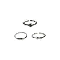 Strass Ringe, Messing, plattiert, einstellbar & für Frau & mit Strass, keine, Größe:6-8, verkauft von PC