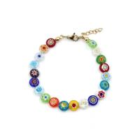 Lampwork Bracelets Flower fashion jewelry & for woman Length Approx 6-8 Inch Sold By PC
