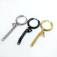 Titanium Steel  Earring, Vacuum Plating, Unisex, more colors for choice, 20x50mm, 40PCs/Lot, Sold By Lot