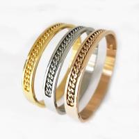 Stainless Steel Bangle 304 Stainless Steel Vacuum Plating for man Sold By PC