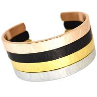 304 Stainless Steel Couple Bangle, Vacuum Plating, Unisex & open, more colors for choice, Sold By PC