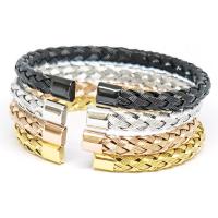304 Stainless Steel Cuff Bangle, Vacuum Plating, Adjustable & Unisex, more colors for choice, 60x7mm, Sold By PC
