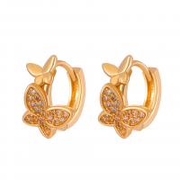 Zinc Alloy Drop Earrings Brass plated fashion jewelry & for woman & with rhinestone 13mm Sold By Pair