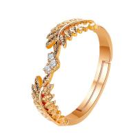 Brass Finger Ring, plated, fashion jewelry & for woman & with rhinestone, more colors for choice, 20mm, Sold By PC