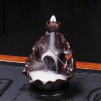 Backflow Incense Burner, Porcelain, handmade, for home and office & durable & multifunctional, 125x122x138mm, Sold By PC