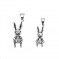 Stainless Steel Animal Pendants 316L Stainless Steel Rabbit fashion jewelry & Unisex original color Sold By PC