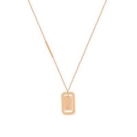 Titan stål halsband, med 1.97inch extender kedja, plated, mode smycken & olika stilar för val & för kvinna, fler färger för val, 20mm,15*26mm, Längd Ca 27.56 inch, Säljs av PC