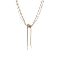 Collar de Aleación de Zinc, con 7cm extender cadena, chapado en color dorado, Joyería & para mujer, dorado, libre de níquel, plomo & cadmio, longitud:42.7 cm, Vendido por UD