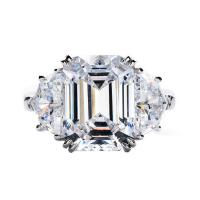 Anilo de dedo, metal, Patrón Geométrico, chapado en platina real, ajustable & para mujer & con diamantes de imitación, tamaño:6-8, Vendido por UD
