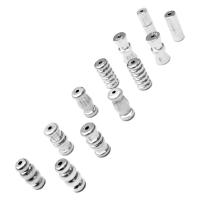 925 Sterling Silver Screw Clasp, polished, DIY & different styles for choice, silver color, 11mm, Hole:Approx 1mm, Sold By PC