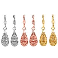 Brass Drop Earring, plated, for woman, more colors for choice, 9x43mm, Sold By Pair