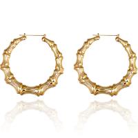 Zinc Alloy Drop Earrings gold color plated Sold By Pair