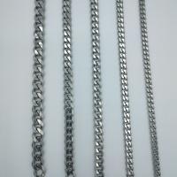 Stainless Steel Curb Chain 304 Stainless Steel electrolyzation original color Approx 5mm Sold By Lot