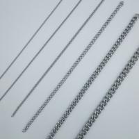 Овальный цепь из нержавеющей стали, Нержавеющая сталь 304, электролизация, разный размер для выбора, оригинальный цвет, 100м/Лот, продается Лот