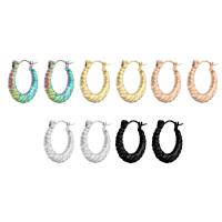 Acier inoxydable Levier Retour Earring, Acier inoxydable 304, bijoux de mode & pour femme, plus de couleurs à choisir, 19x18x3.5mm, Vendu par paire