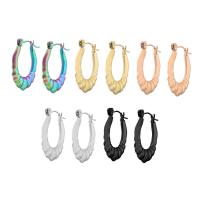 Acier inoxydable Levier Retour Earring, Acier inoxydable 304, bijoux de mode & pour femme, plus de couleurs à choisir, 16x23x4mm, Vendu par paire