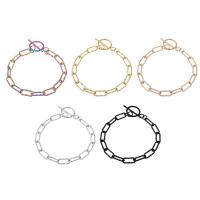 Stainless Steel Jewelry Bracelet, 304 Stainless Steel, Vacuum Ion Plating, fashion jewelry & for woman, more colors for choice, 20x28mm,30x10mm,7x17mm, Length:Approx 9.5 Inch, Sold By PC