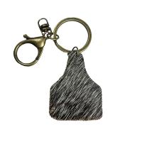 Schlüsselanhänger, Zinklegierung, mit Kuhhaut, Modeschmuck & für Frau, keine, 120mm, 2PCs/Tasche, verkauft von Tasche