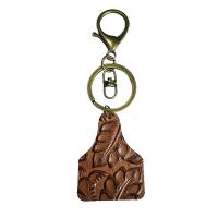 Key Chain, Zinc Alloy, med Koskind, forgyldt, mode smykker & for kvinde, flere farver til valg, 120mm, 2pc'er/Bag, Solgt af Bag