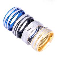 Titantium Steel fingerring, Titanium Stål, mode smykker & Unisex & forskellig størrelse for valg, flere farver til valg, Solgt af PC