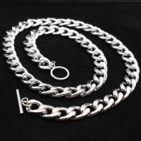 Stainless Steel Chain Necklace, 304 Stainless Steel, polished, fashion jewelry & different size for choice & for man, original color, Length:Approx 23.62 Inch, 5Strands/Lot, Sold By Lot