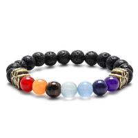 Gemstone Bracelets, different materials for choice & Unisex & different styles for choice, Length:Approx 7.48 Inch, Sold By PC