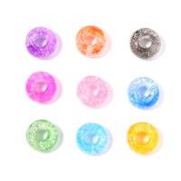 Perles acryliques transparentes, Acrylique, Plat rond, DIY, plus de couleurs à choisir, Trou:Environ 5mm, 50PC/sac, Vendu par sac