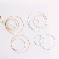 Brass Earring Drop Component, Donut, plated, different size for choice, more colors for choice, 20PCs/Lot, Sold By Lot
