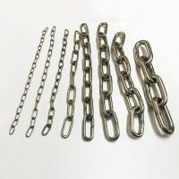 Rozsdamentes acélból készült ékszerek Chain, 201 rozsdamentes acél, különböző méretű a választás, az eredeti szín, Által értékesített m