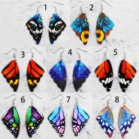Earring Jewelry, PU Leather, fashion jewelry & different designs for choice & for woman, 75x30mm, Sold By Pair