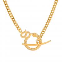Zinc Alloy Jewelry Necklace with 5cm extender chain Snake plated fashion jewelry & for woman Length 40 cm Sold By PC