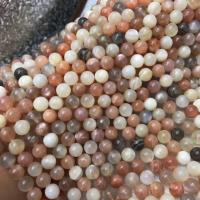 Gemstone Jewelry Beads, Moonstone, Round, polished, DIY & different size for choice, mixed colors, Sold Per Approx 38-40 cm Strand