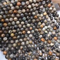 Perles bijoux en pierres gemmes, pierre du soleil, Rond, poli, DIY & normes différentes pour le choix, couleurs mélangées, Vendu par brin