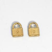 Stainless Steel Pendants 304 Stainless Steel Lock polished fashion jewelry & Unisex golden Sold By PC