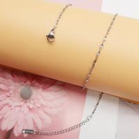 Stainless Steel Chain Necklace, 304 Stainless Steel, with 1.97inch extender chain, Vacuum Ion Plating, fashion jewelry & for woman, more colors for choice, 0.40mm, Length:Approx 15.75 Inch, 10Strands/Bag, Sold By Bag
